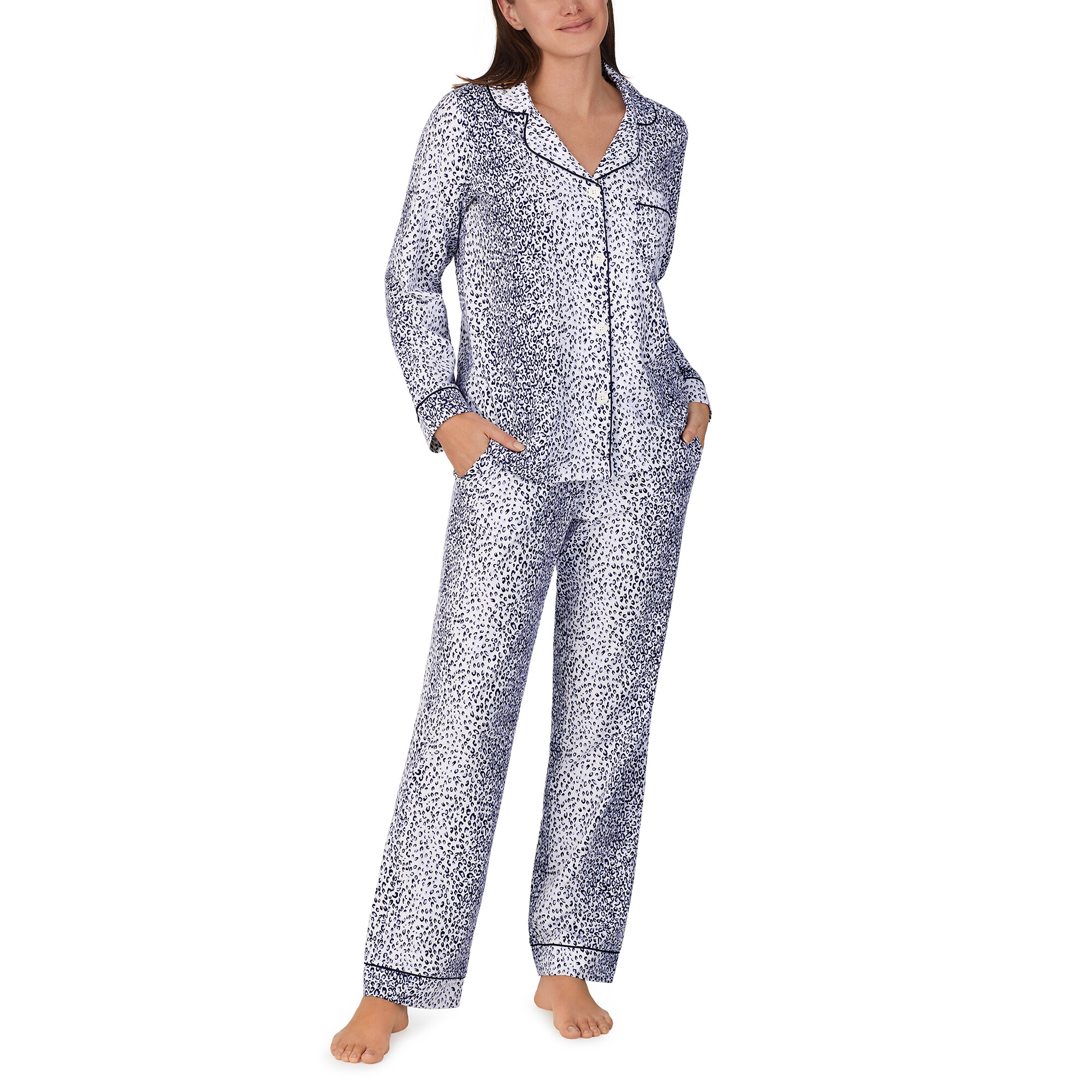 Imbracaminte Femei BedHead Pajamas Long Sleeve Classic PJ Set Sea Kitten