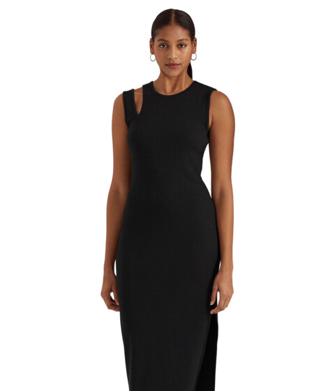 Imbracaminte Femei LAUREN Ralph Lauren Cotton-Blend Sleeveless Midi Dress Black