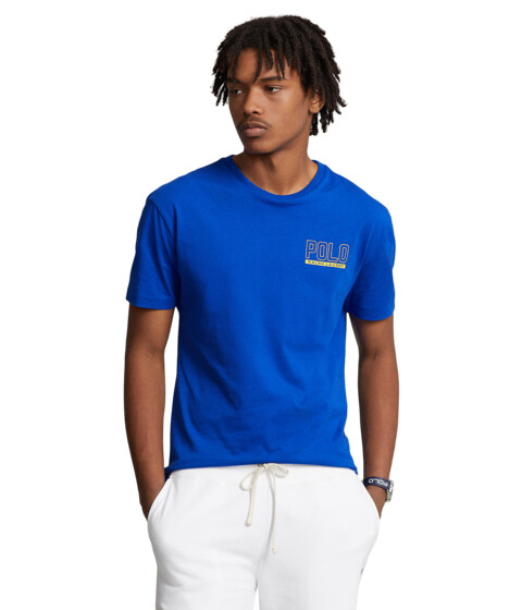 Imbracaminte Barbati Polo Ralph Lauren Classic Fit Logo Jersey Crew Neck T-Shirt Blue