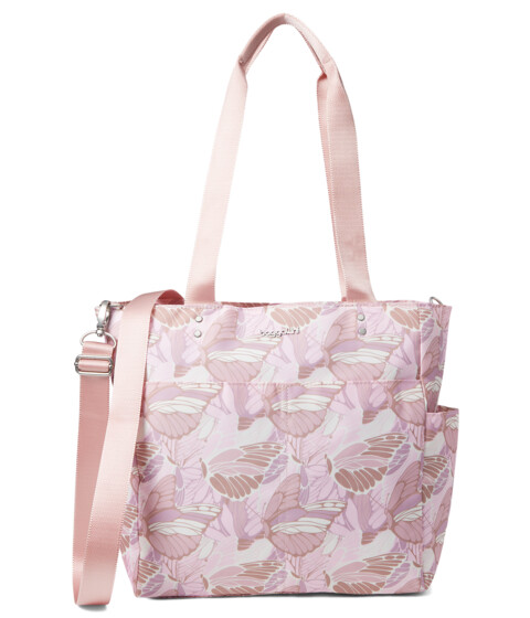 Genti Femei Baggallini Carryall NorthSouth Tote Pink Butterfly