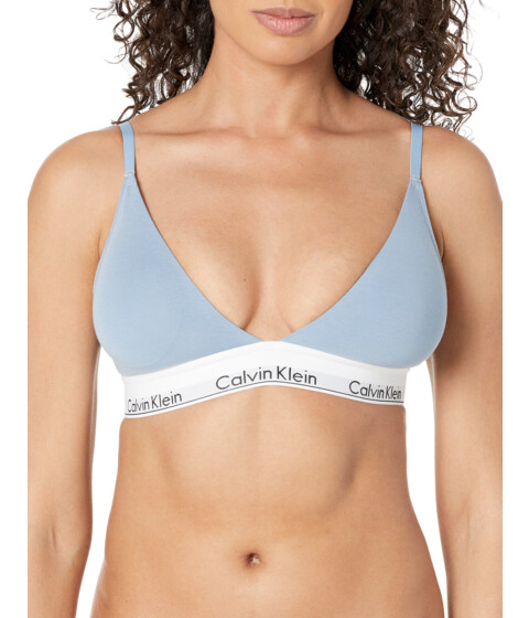 Imbracaminte Femei Calvin Klein Modern Cotton Lightly Lined Triangle Bra Iceland Blue