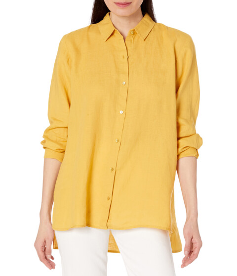 Imbracaminte Femei Eileen Fisher Classic Collar Shirt Lemondrop