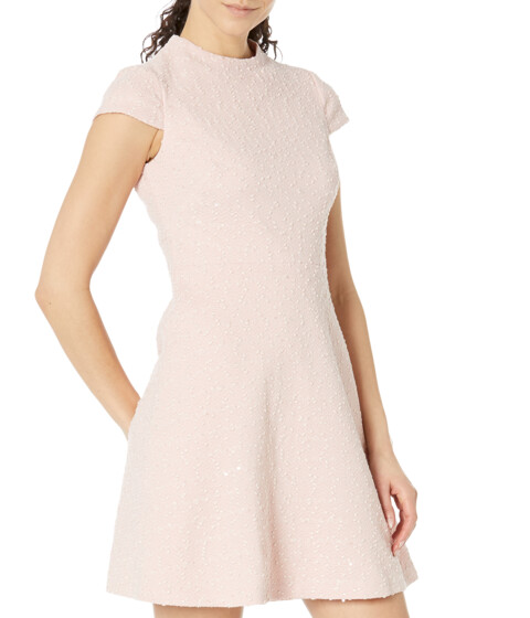 Imbracaminte Femei Vince Camuto Boucle Knit Cap Sleeve Fit-and-Flare Blush