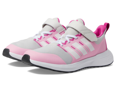 Incaltaminte Fete adidas Adidas Kids Fortarun 20 Elastic Lace Sneakers (Little KidBig Kid) Grey OneWhiteBeam Pink