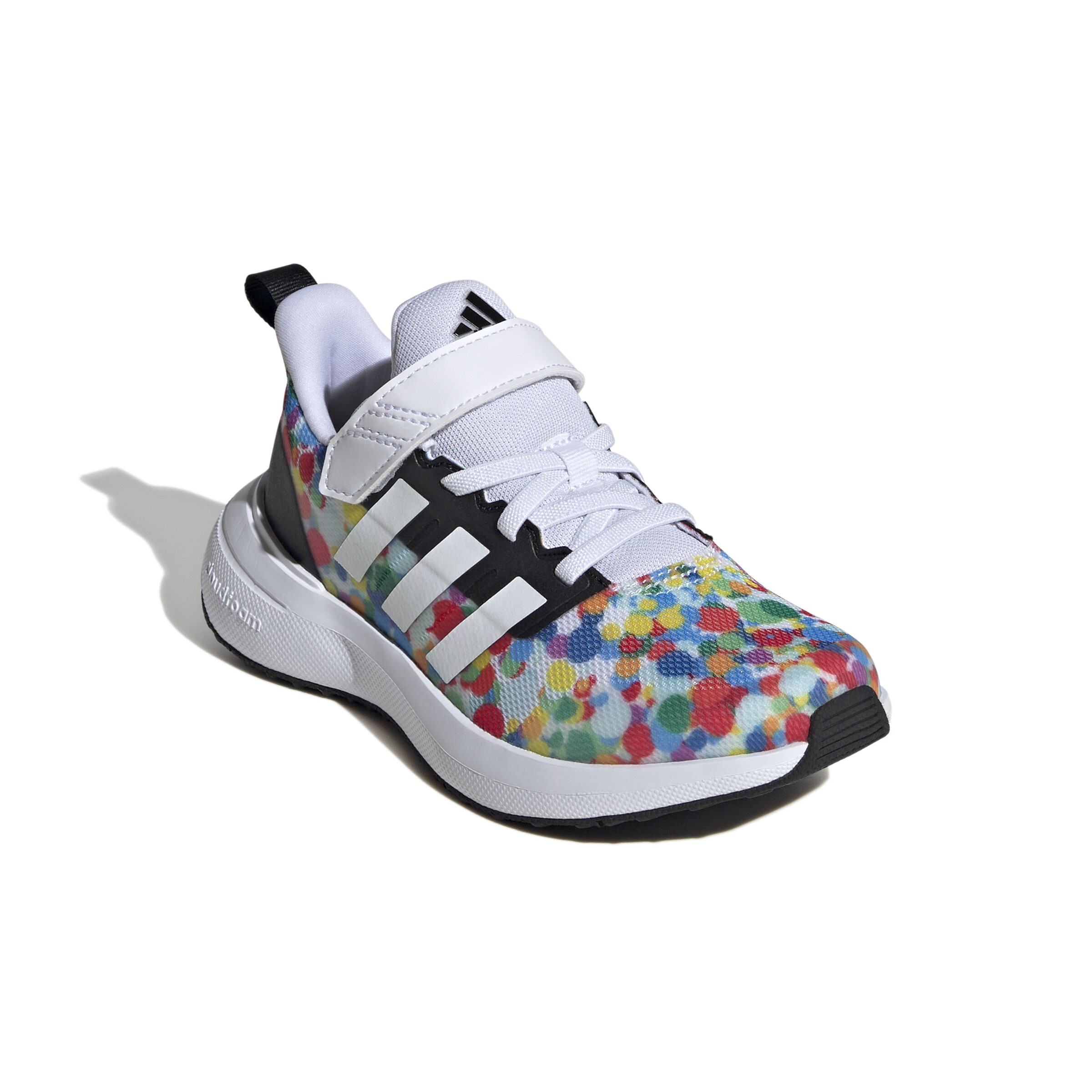 Incaltaminte Fete adidas Kids Adidas Kids Fortarun 20 Elastic Lace Sneakers (Little KidBig Kid) WhiteBlackGreen
