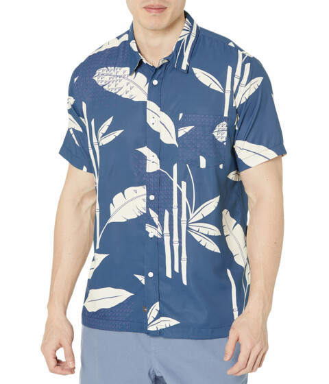 Imbracaminte Barbati Quiksilver Waterman Kailua Cruiser Surf Shirt Ensign Blue