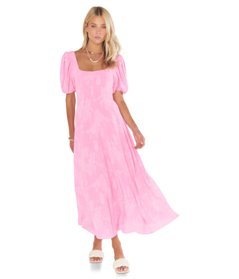 Imbracaminte Femei Show Me Your Mumu Mia Midi Dress Pink Clip Floral