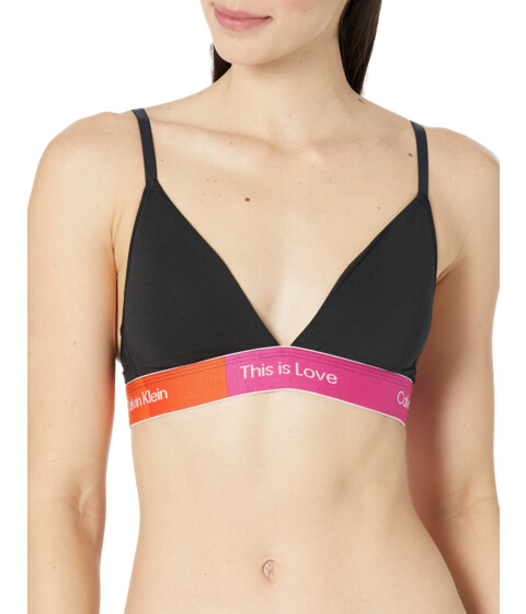 Imbracaminte Femei Calvin Klein Underwear This Is Love Cotton Color-Block Lightly Lined Triangle Black