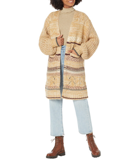 Imbracaminte Femei Saltwater Luxe Constance Long Sleeve Sweater Coat Natural