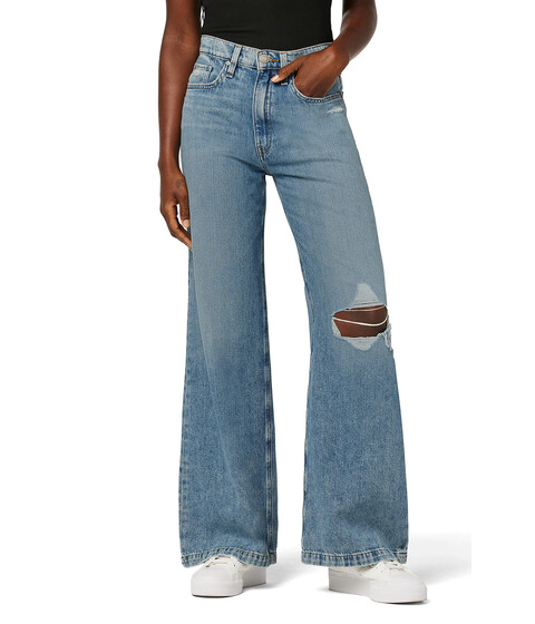 Imbracaminte Femei Hudson Jeans Jodie Loose Fit Wide Leg in Thunder Destructed Thunder Destructed