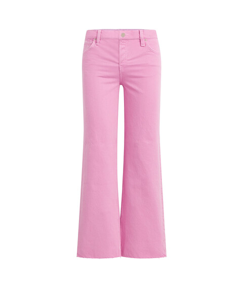 Imbracaminte Femei Hudson Jeans Rosie High-Rise Wide Leg Ankle with Covered Button Fly in Fuchsia Pink Clean Fuchsia Pink Clean