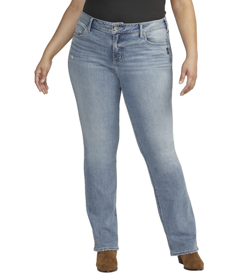 Imbracaminte Femei Silver Jeans Co Plus Size Elyse Mid-Rise Slim Bootcut Jeans W03601ECF291 Indigo