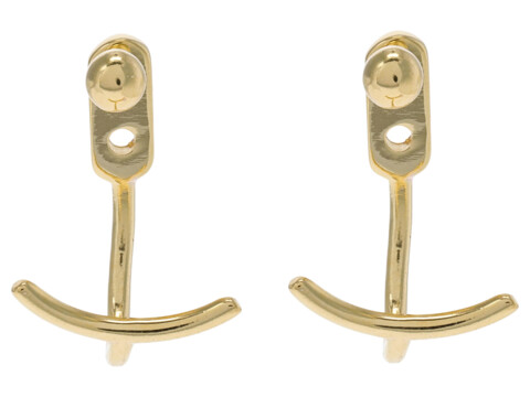 Bijuterii Femei Madewell Vermeil Delicate Curvy Studs Earrings 14K Gold