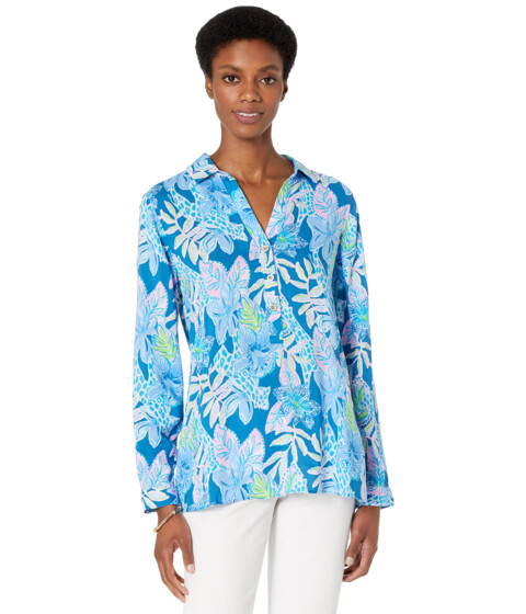 Imbracaminte Femei Lilly Pulitzer Lillith Tunic Macaw Blue Tall Me About It