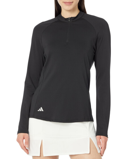Imbracaminte Femei adidas Long Sleeve Solid 14 Zip Golf Mock Black