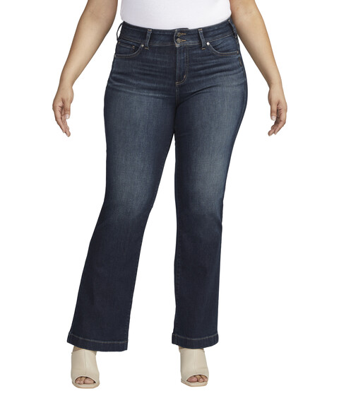 Imbracaminte Femei Silver Jeans Co Plus Size Suki Mid-Rise Trousers W93910EPX473 Indigo