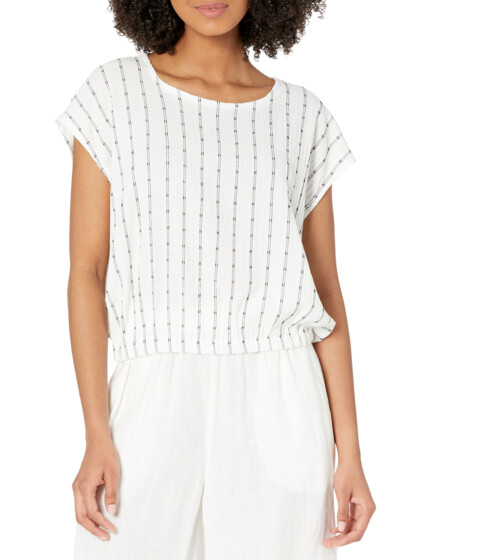 Imbracaminte Femei Madewell Per Se Top in Dot Top Fabric Bright Ivory