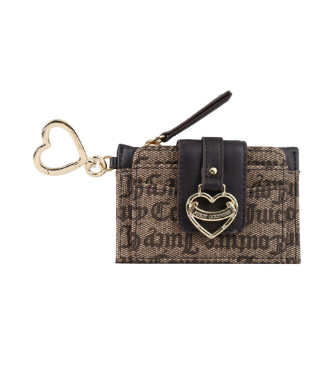 Genti Femei Juicy Couture My Heart Will Go On Tab Elongated Card Case Status Taupe Brown