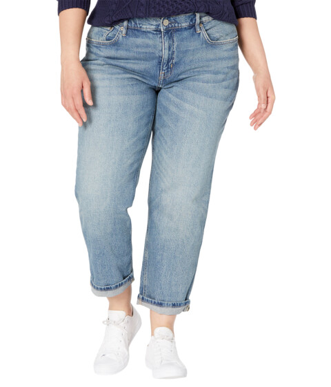 Imbracaminte Femei LAUREN Ralph Lauren Plus Size Relaxed Tapered Ankle Jeans in Rangeland Wash Rangeland Wash