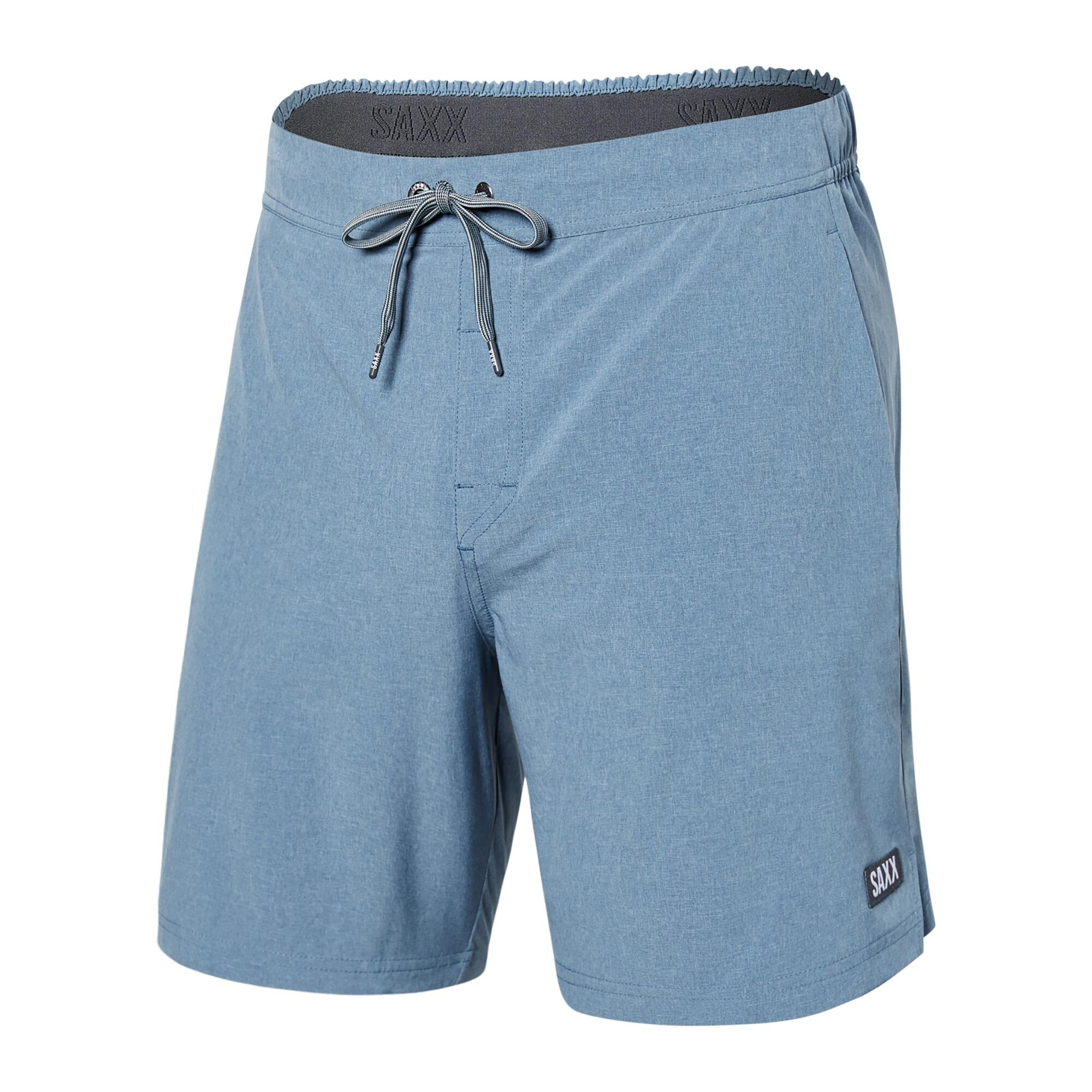 Imbracaminte Barbati SAXX UNDERWEAR Sport 2 Life 2-N-1 7quot Shorts with Sport Mesh Liner Stone Blue Heather