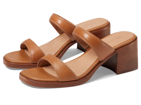 Incaltaminte Femei Madewell The Saige Double-Strap Sandal in Leather Desert Camel
