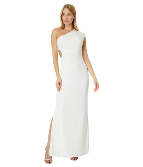 Imbracaminte Femei BCBGMAXAZRIA One Shoulder Gown Off-White