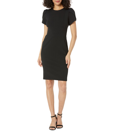 Imbracaminte Femei Calvin Klein Tulip Sleeve Sheath Dress Black