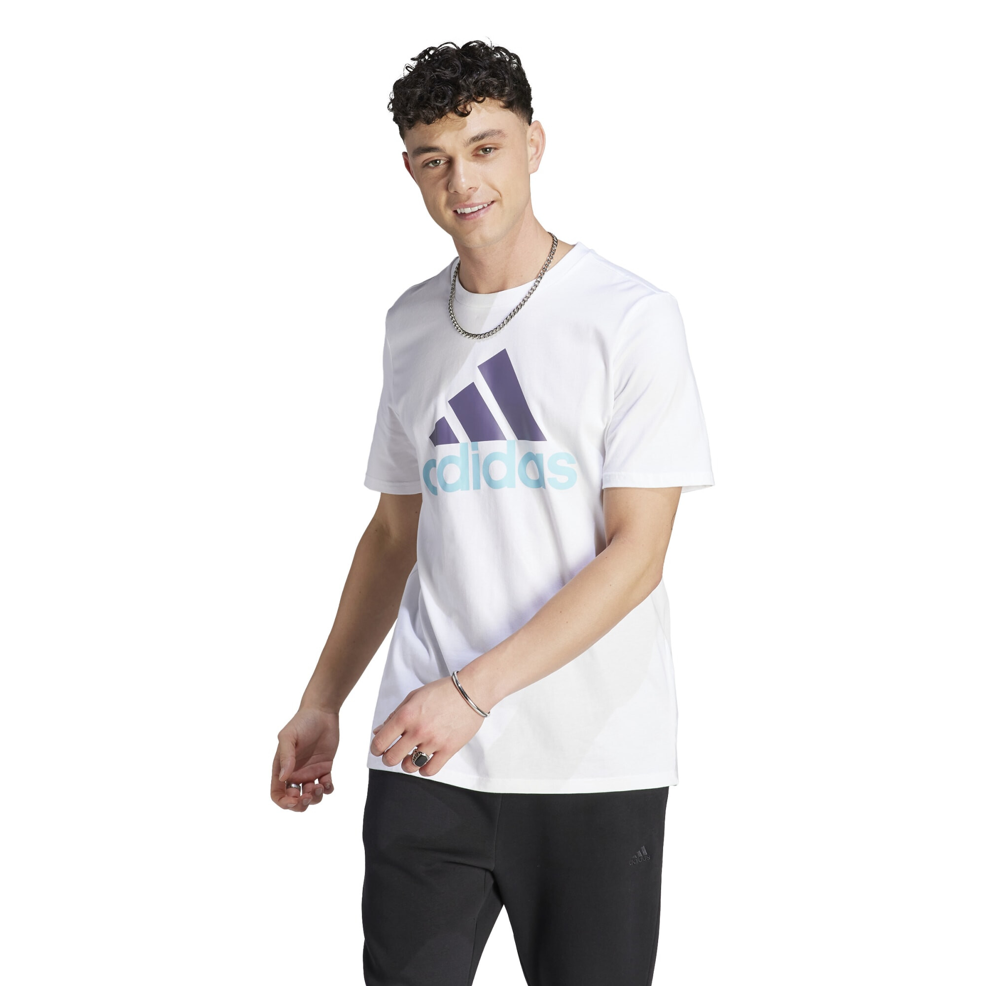 Imbracaminte Barbati adidas Essentials Single Jersey Big Logo T-Shirt White 1