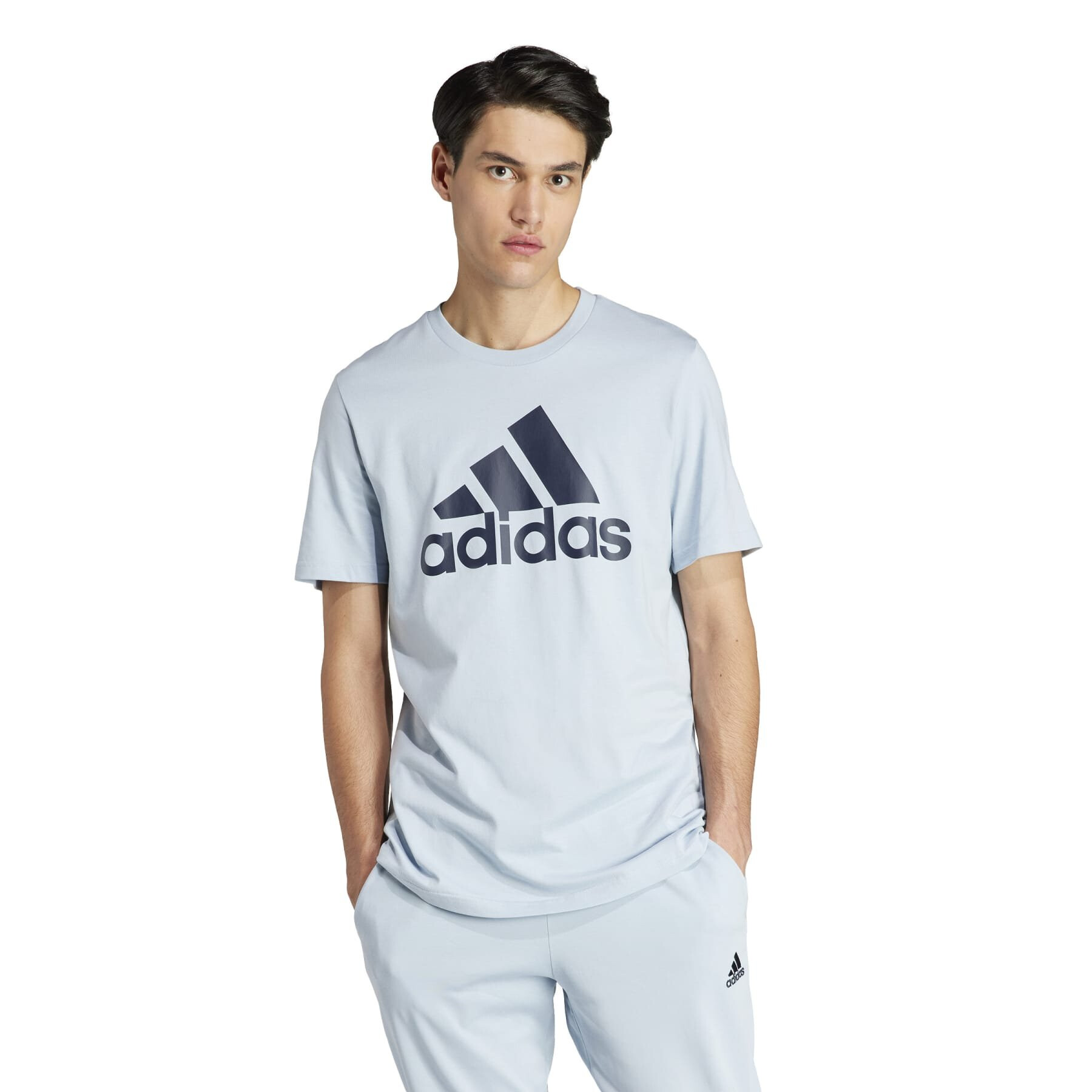 Imbracaminte Barbati adidas Essentials Single Jersey Big Logo T-Shirt Wonder BlueWonder Blue