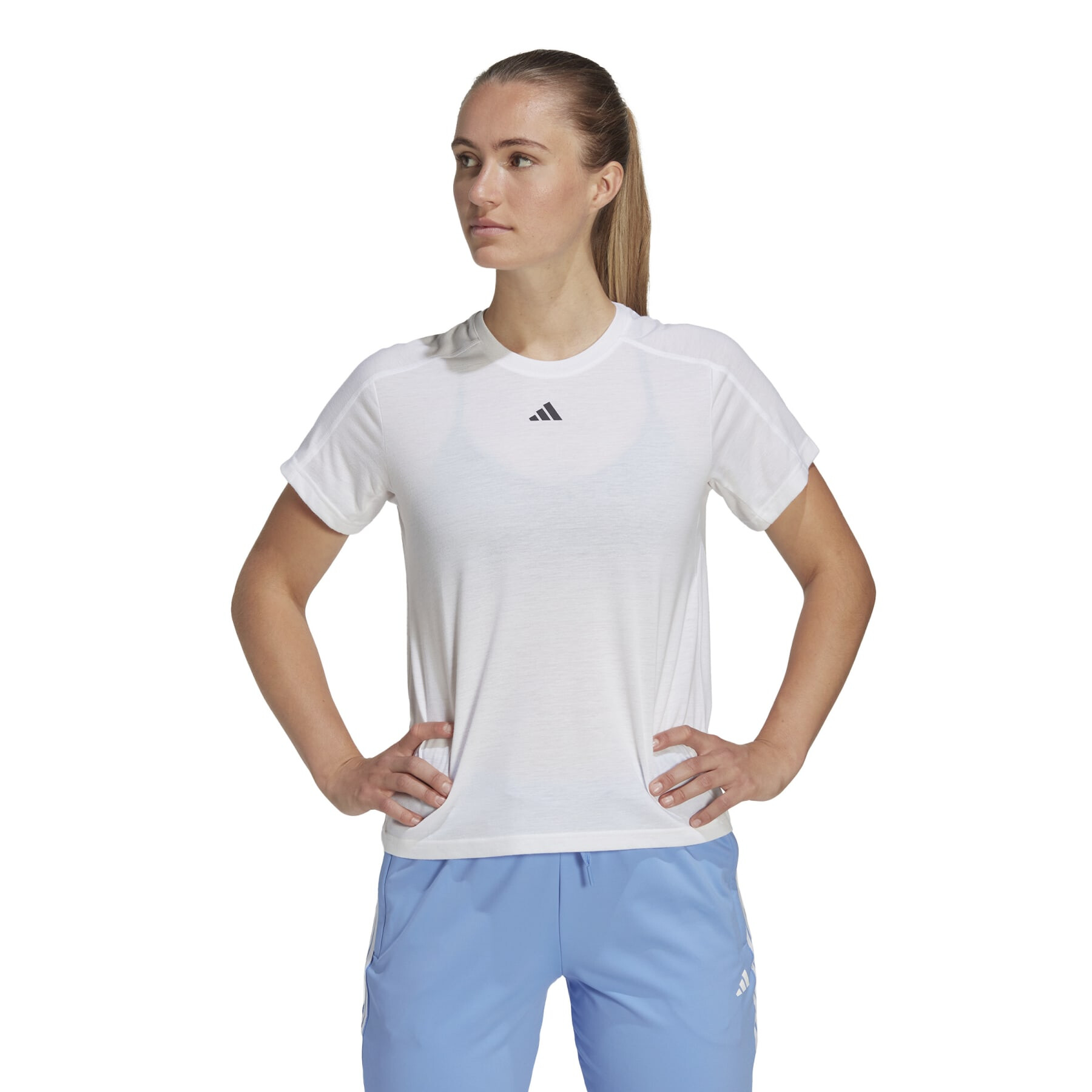 Imbracaminte Femei adidas Aeroready Training Essentials Minimal T-Shirt White