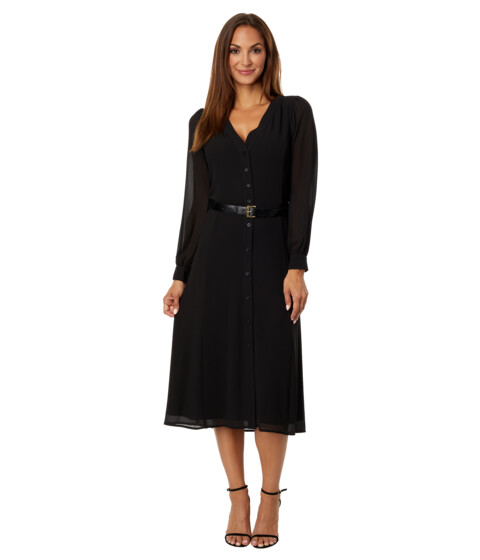 Imbracaminte Femei MICHAEL Michael Kors Solid Kate Dress Black