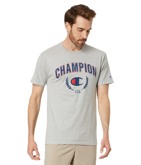 Imbracaminte Barbati Champion Big amp Tall Americana Classic Graphic Tee II Oxford Gray