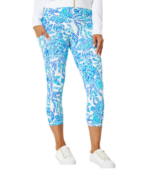 Imbracaminte Femei Lilly Pulitzer Weekend High-Rise Crop Turquoise Oasis Shell Me You Love Me