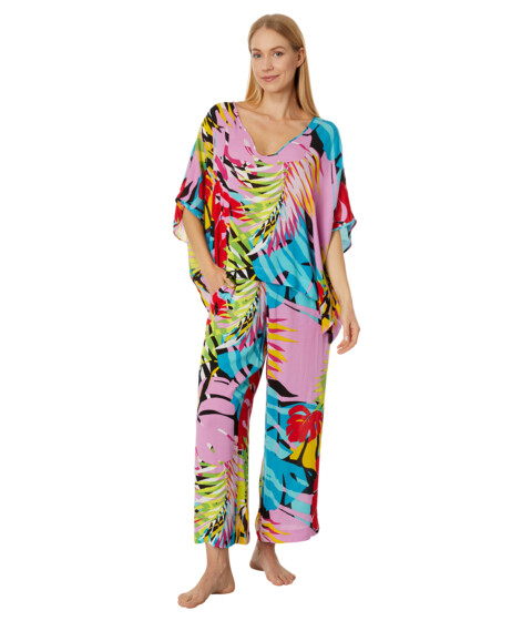 Imbracaminte Femei N by Natori Bora Bora Crinkle Caftan PJ Set Pink Multi