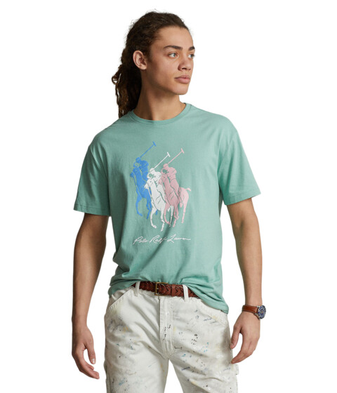 Imbracaminte Barbati Polo Ralph Lauren Classic Fit Big Pony Jersey T-Shirt Essex Green