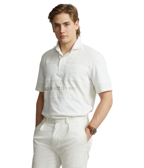 Imbracaminte Barbati Polo Ralph Lauren Classic Fit Striped Jersey Rugby Shirt Classic Oxford White Multi