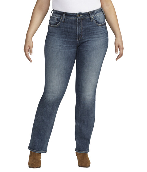 Imbracaminte Femei Silver Jeans Co Plus Size Avery High-Rise Slim Bootcut Jeans W94627EAE321 Indigo
