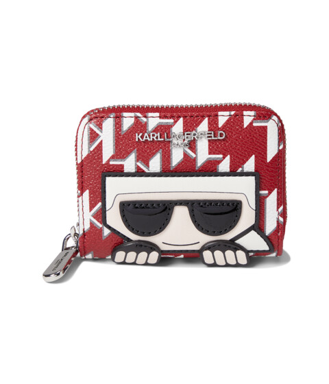 Genti Femei Karl Lagerfeld Paris Maybelle SLG Small Wallet Crimson Combo