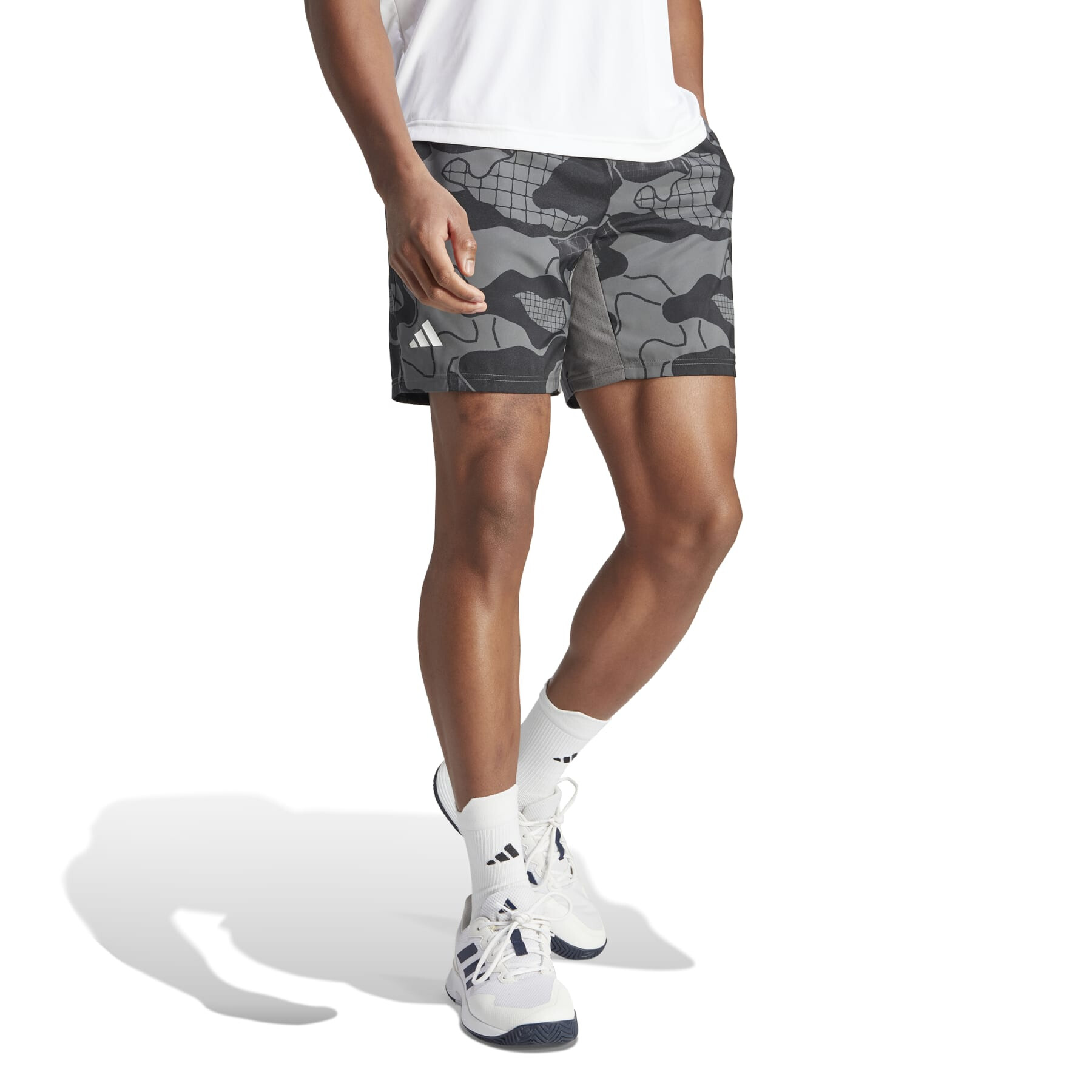 Imbracaminte Barbati adidas Club Graphic Tennis Shorts GreyBlackCarbon
