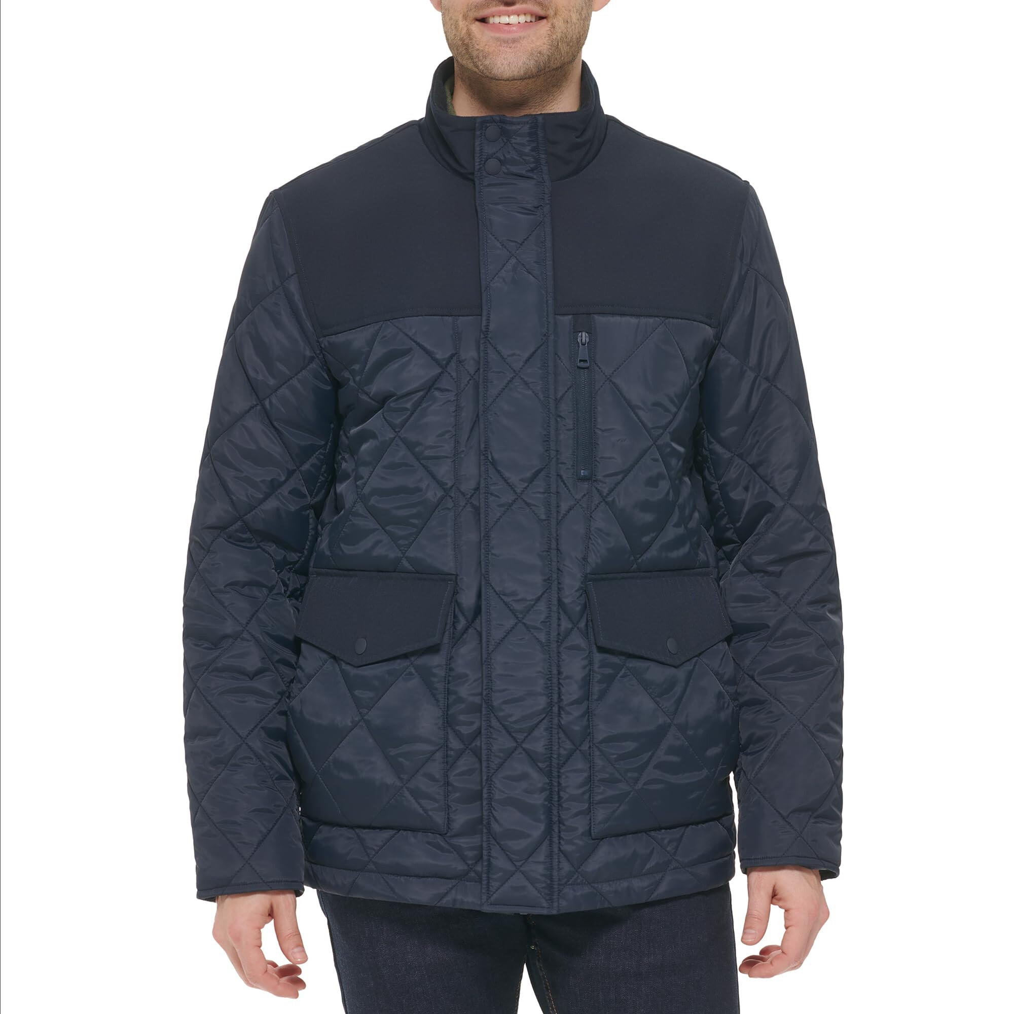 Imbracaminte Barbati Cole Haan Quilted Barn Jacket Ink