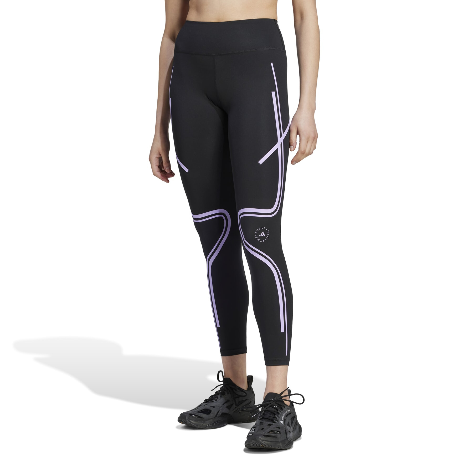 Imbracaminte Femei adidas by Stella McCartney Truepace Running Leggings IB6807 BlackPurple Glow