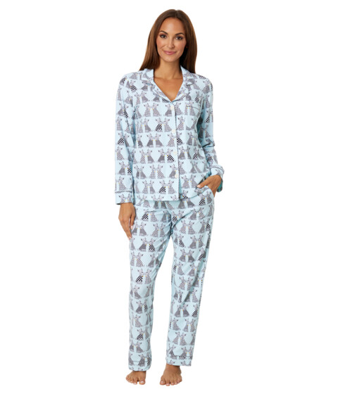 Imbracaminte Femei BedHead Pajamas Organic Cotton Jersey Long Sleeve Classic PJ Set Cozy Sweater