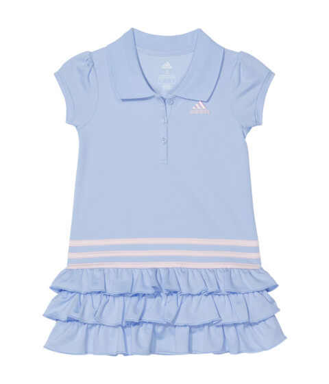 Imbracaminte Fete adidas Kids adidas Kids Short Sleeve Polo Dress (ToddlerLittle Kids) Light Blue