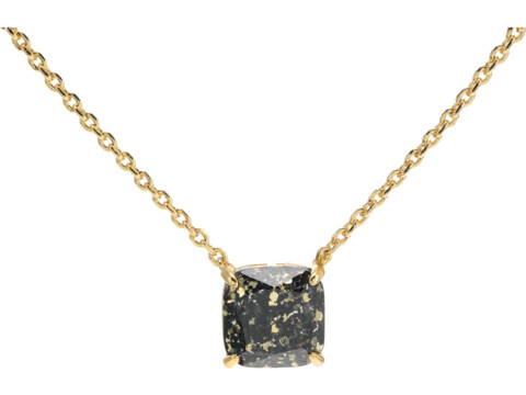 Bijuterii Femei Kate Spade New York Pendants Mini Small Square Pendant Necklace Black Glitter