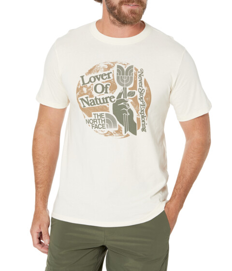Imbracaminte Barbati The North Face Short Sleeve Earth Day Tee UnbleachedNew Taupe Green