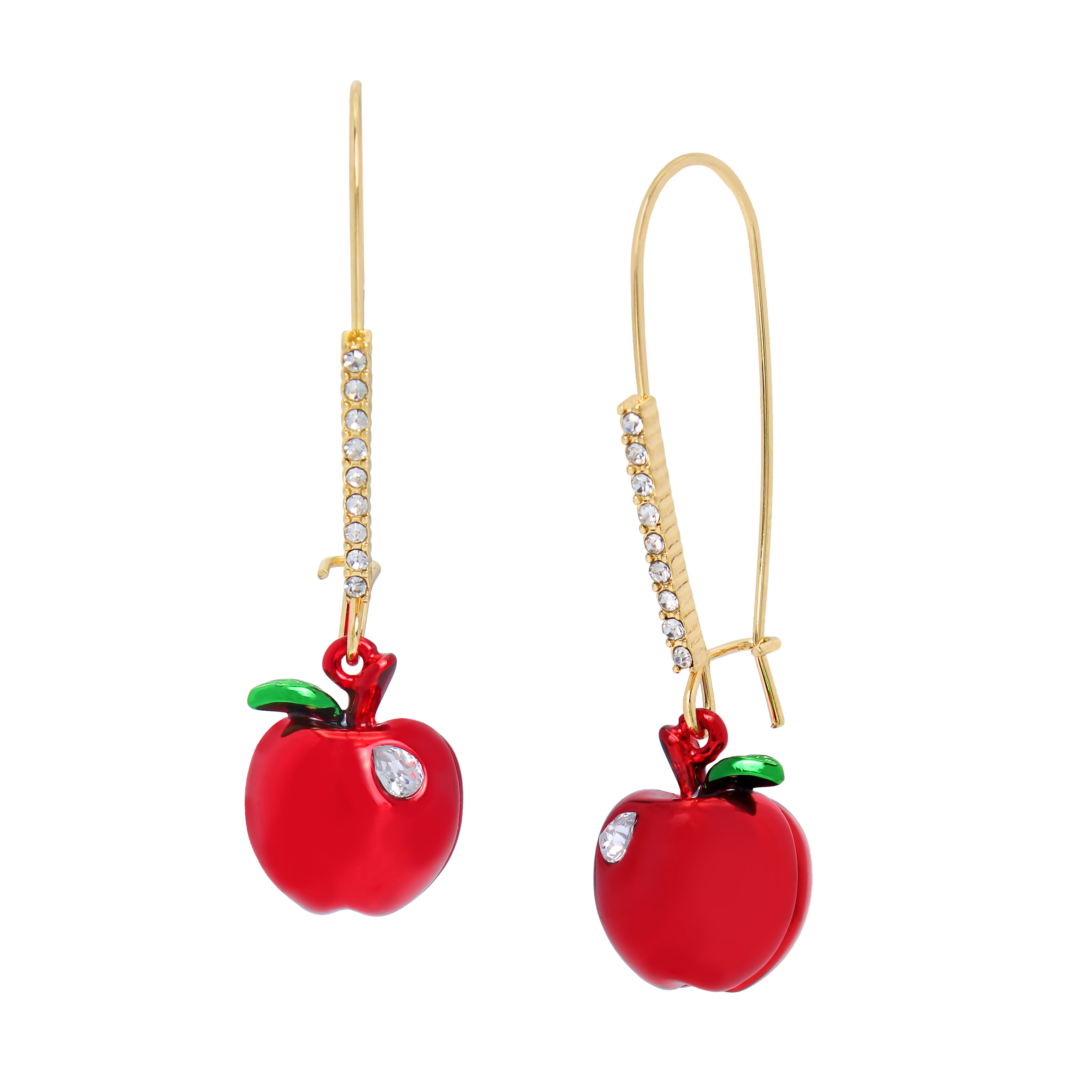Bijuterii Femei Betsey Johnson Apple Dangle Earrings RedGold