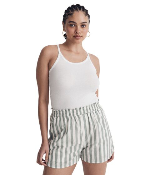 Imbracaminte Femei Madewell Pull-On Shorts in Striped Signature Poplin Simply Sage