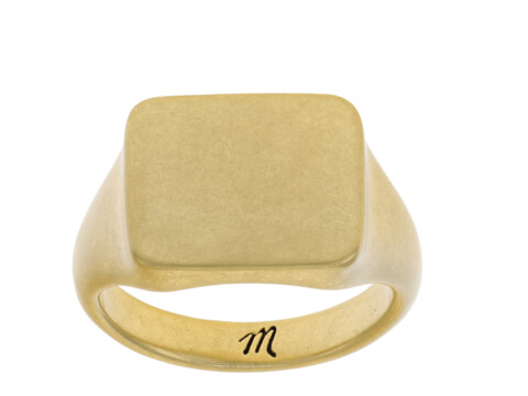 Bijuterii Femei Madewell Chunky Signet Ring Vintage Gold 1