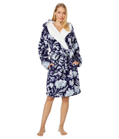 Imbracaminte Femei Vera Bradley Plush Fleece Robe Frosted Lace Navy