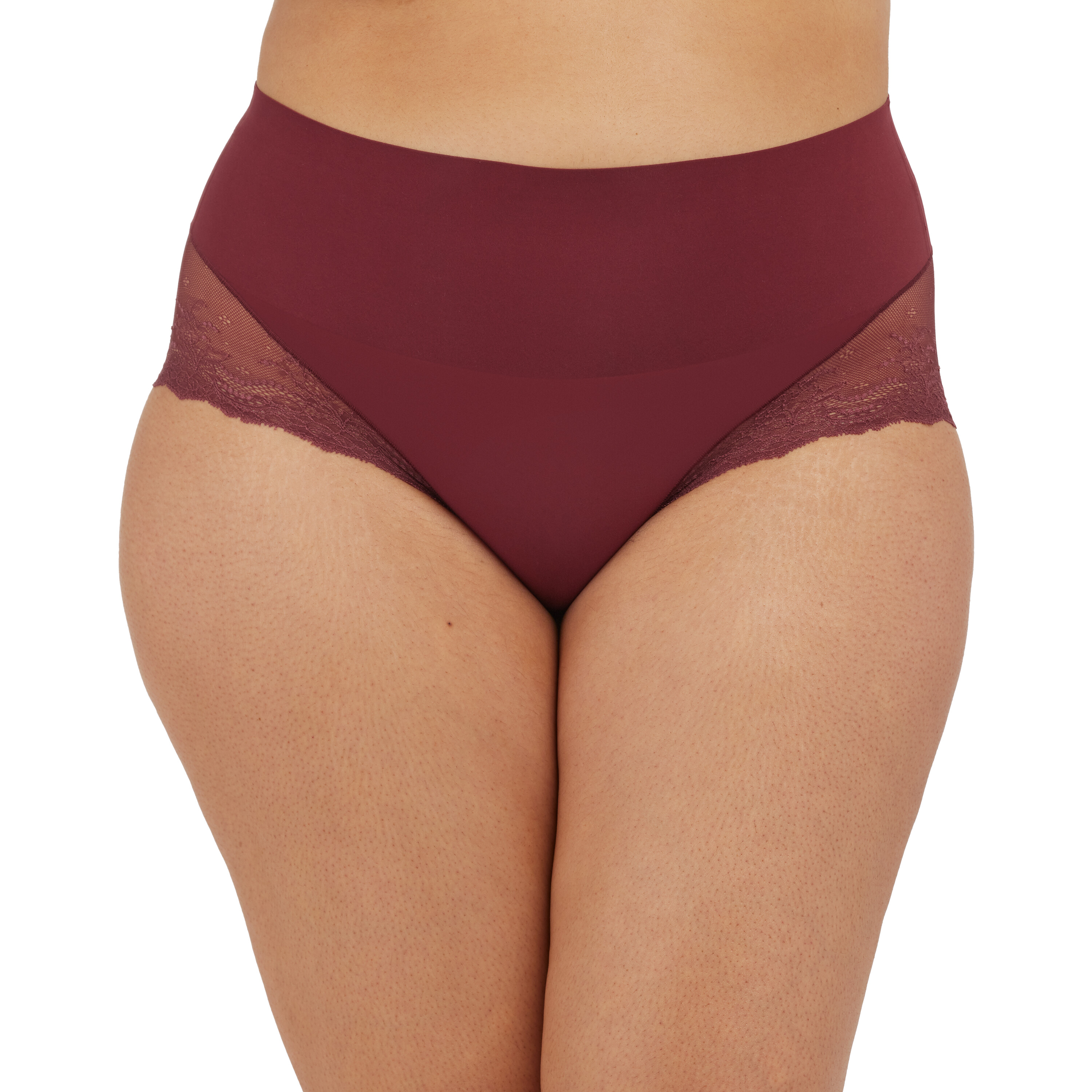 Imbracaminte Femei Spanx SPANX Shapewear For Women Undie-Tectable Lace Hi-Hipster Panty Sangria
